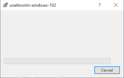 UNetbootin empty window